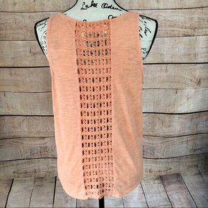 Lucky Brand Peach Color Sleeveless Top Size S